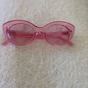 Crap pink acetate sunglasses